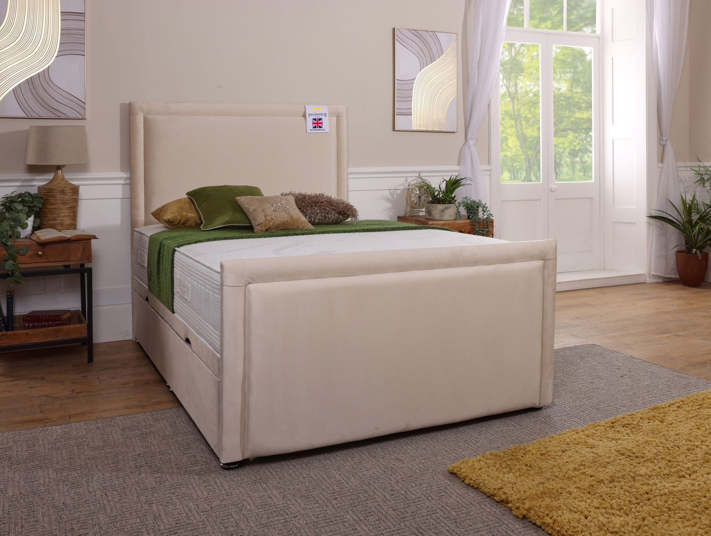 Monaco Ottoman Bed With Footboard