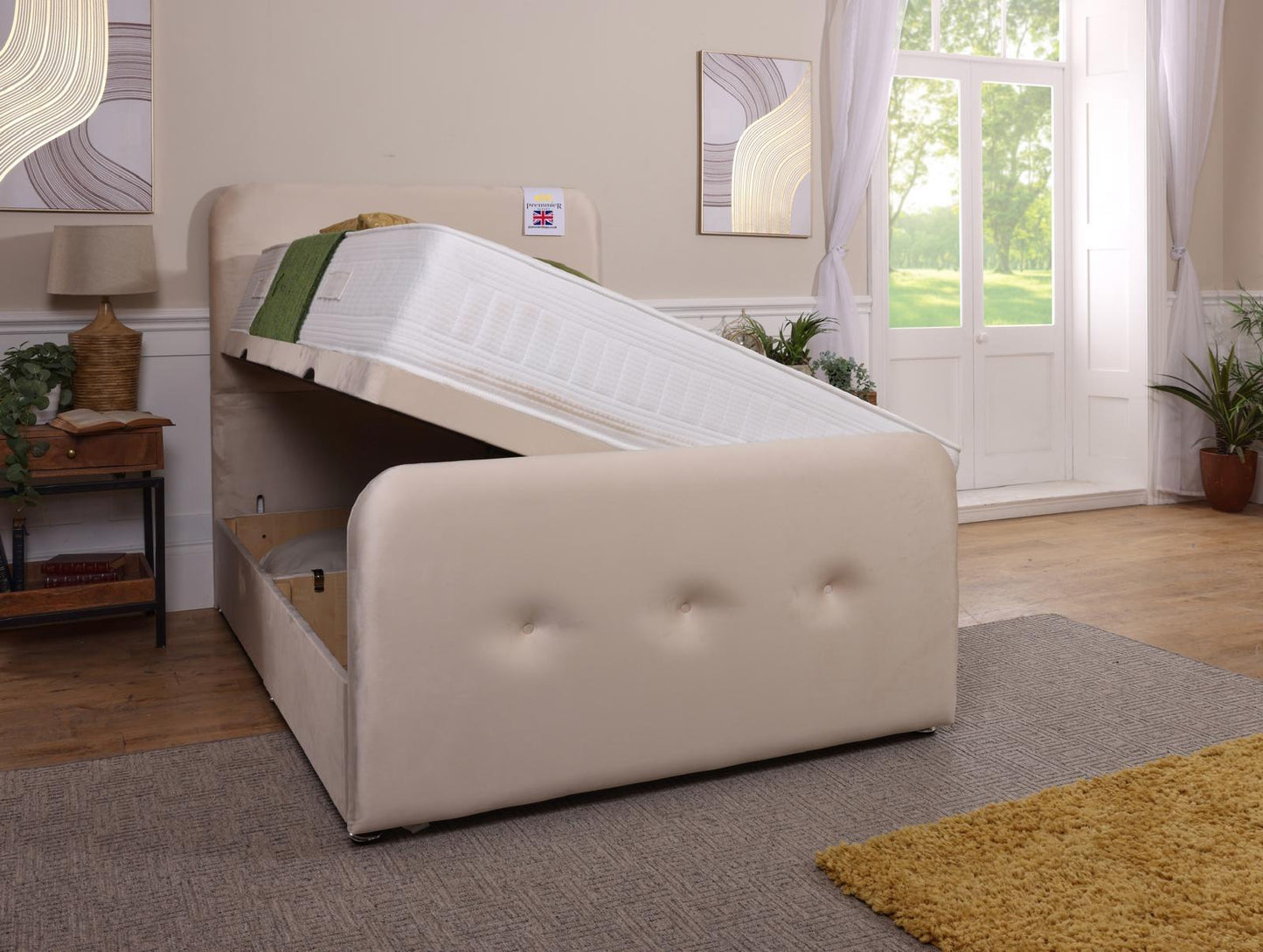 SUNRISE Ottoman Bed With Footboard