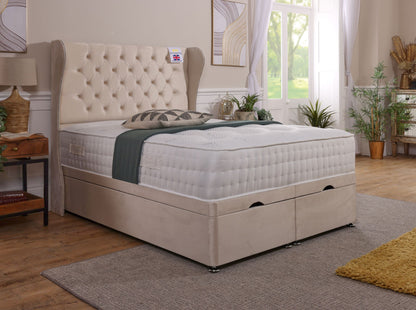 Manhattan Wingback Ottoman Bed