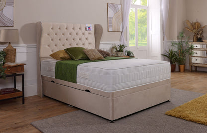 Manhattan Wingback Ottoman Bed