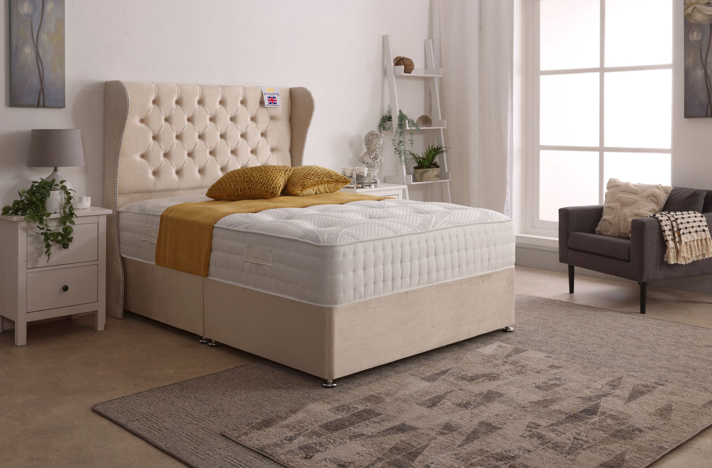 Manhatton Wingback Divan Bed