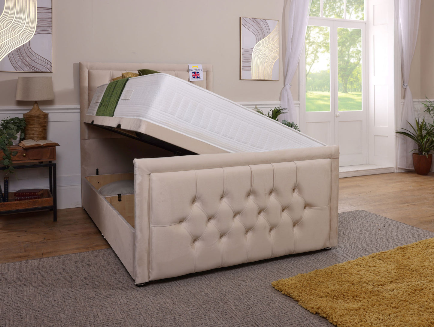 Miami Ottoman Bed With Footboard