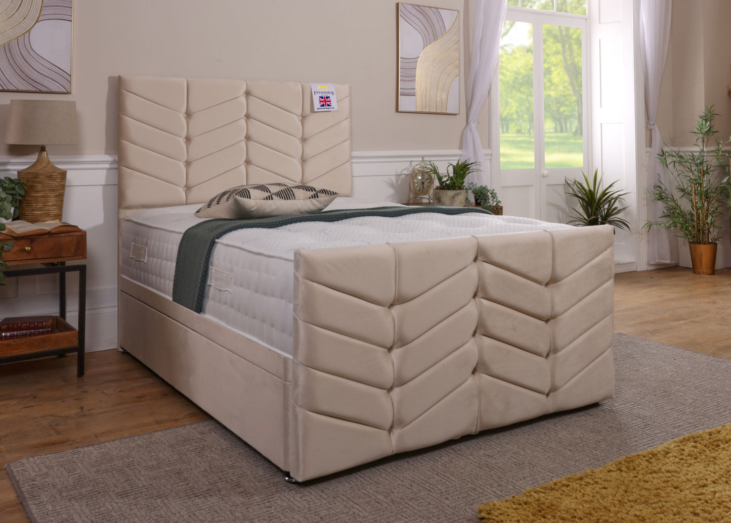 Milana Ottoman Bed With Footboard