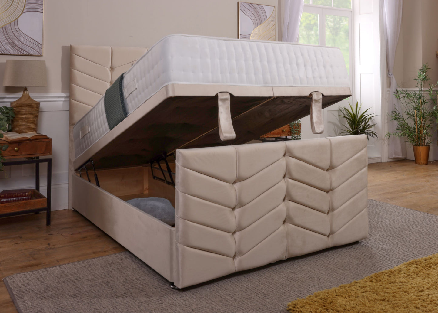 Milana Ottoman Bed With Footboard