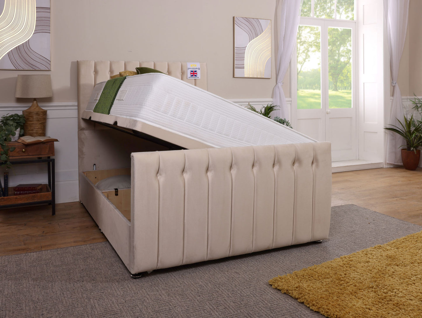Paris Ottoman Bed With Footboard