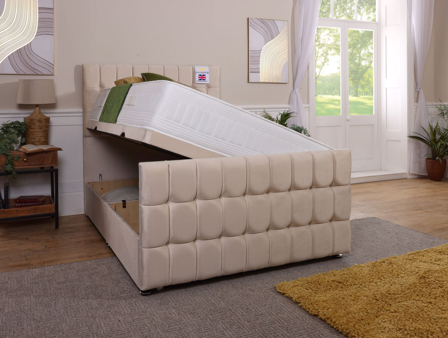 Seoul Ottoman Bed With Footboard