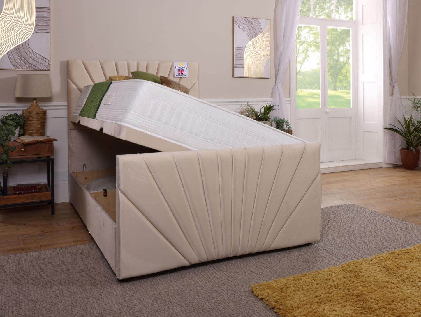 Sunrise Ottoman Bed With Footboard